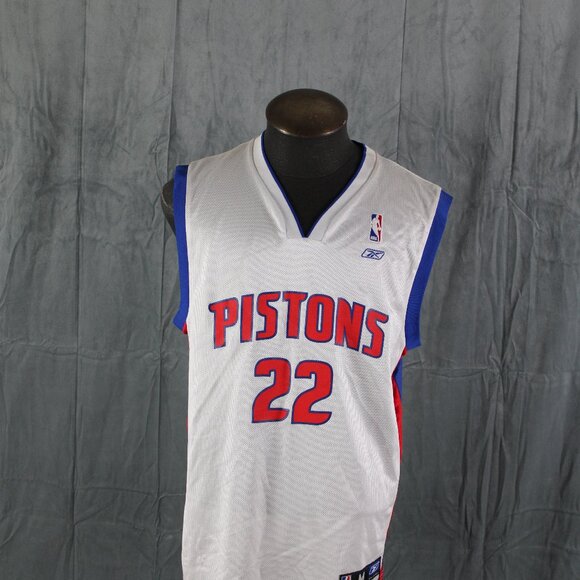 Detroit Pistons Jersey (Retro) - Tayshuan Price 22 by Reebok - Men's Medium - Picture 1 of 11